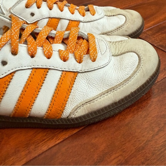 Adidas OG Samba White and Orange Sneakers - Picture 5 of 13